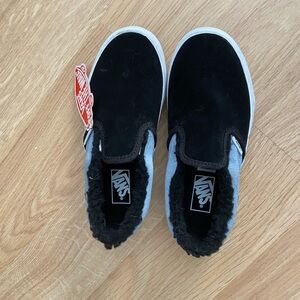 Vans Kids Black Slip-On Shoes